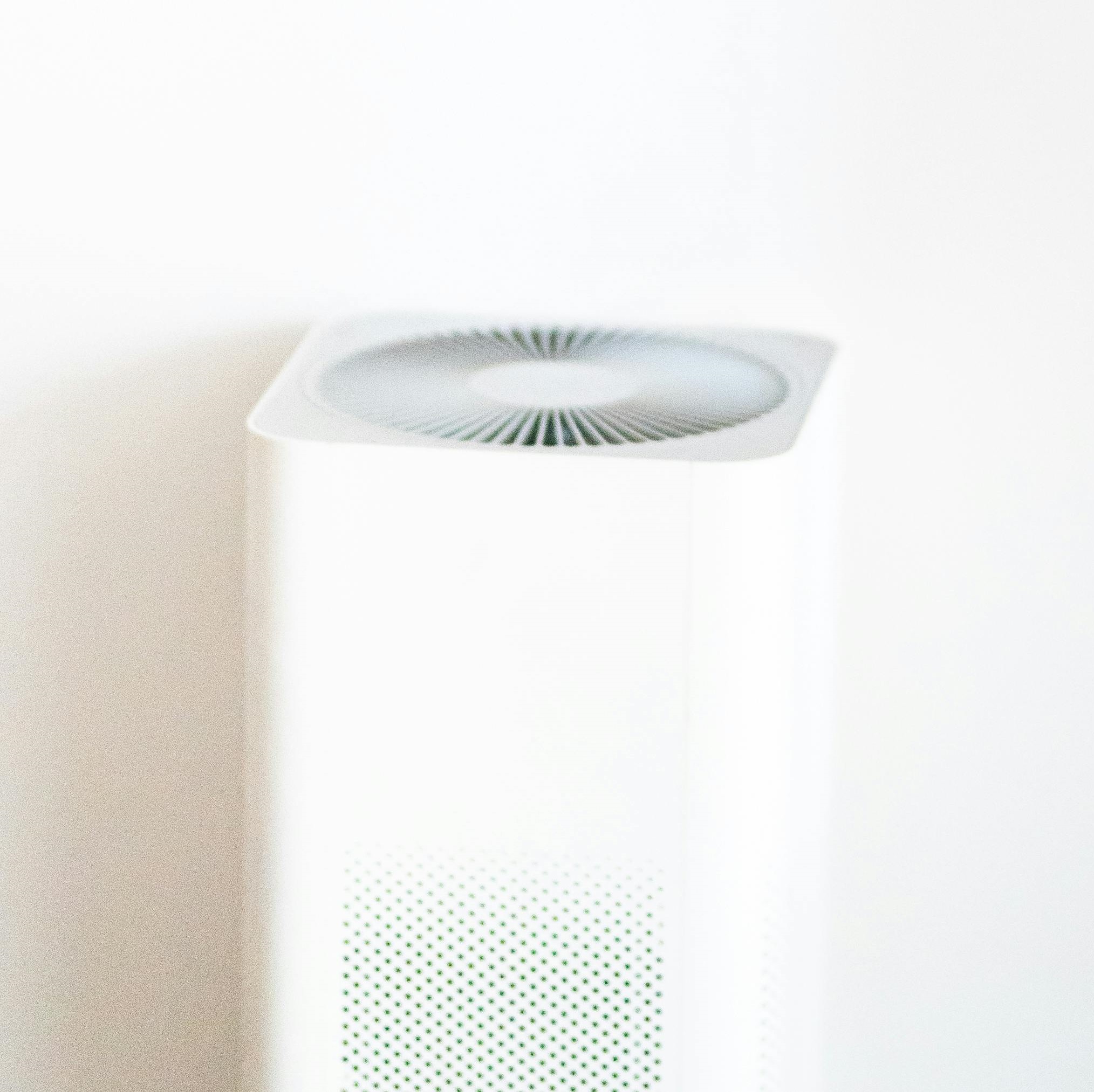 Home dehumidifier operating in a clean indoor room