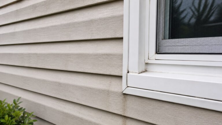 Exterior wall with damaged siding and trim gaps that may allow moisture into the home